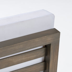 English Elm Oana/brava Solid Acacia Outdoor Coffee Table Square Slat Top Patio Deck Lounge White 64496.00GRY-64497-64498.00WHI