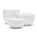 Tuscany Classics White Bone China Bowls, Set of 4 - Dishwasher & Microwave Safe