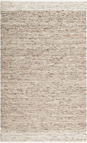 Livabliss Simplon Handwoven Wool Area Rug Country Cottage Style Low Pile Artisan Accent Stone Gray, Ta 9' x 12' SSN2300-912