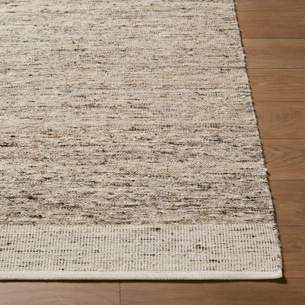 Livabliss Simplon Handwoven Wool Area Rug Country Cottage Style Low Pile Artisan Accent Stone Gray, Ta 9' x 12' SSN2300-912