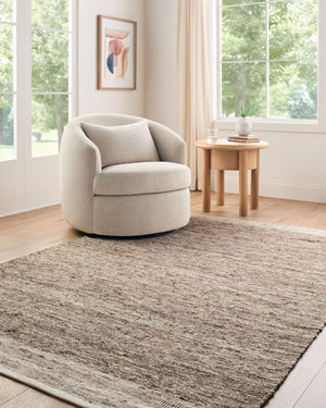 Livabliss Simplon Handwoven Wool Accent Rug Cottage Charm for Entryway Bathroom or Bedside Taupe, Charcoa 2' x 3' SSN2302-23