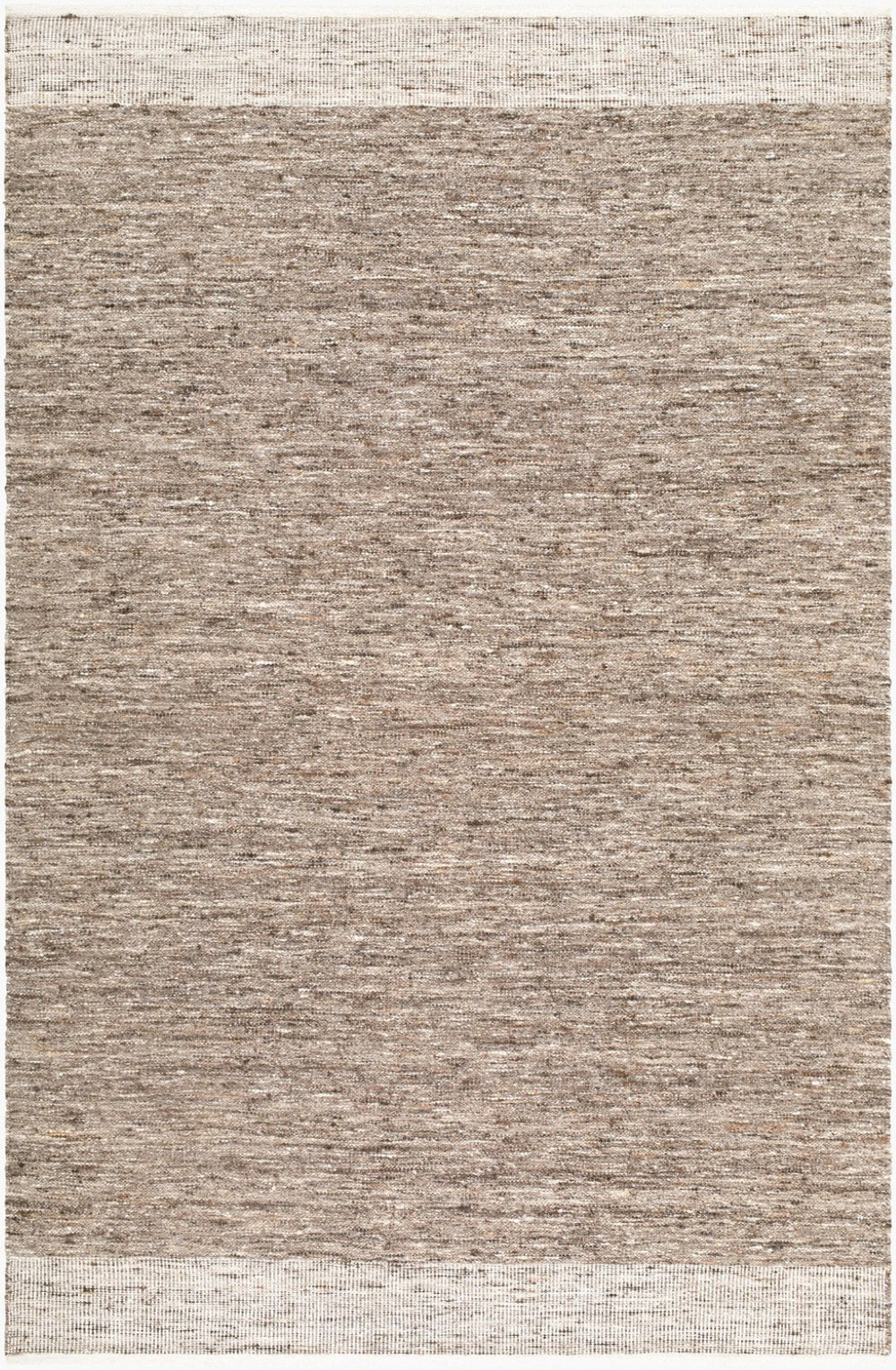 Livabliss Simplon Handwoven Wool Accent Rug Cottage Charm for Entryway Bathroom or Bedside Taupe, Charcoa 2' x 3' SSN2302-23