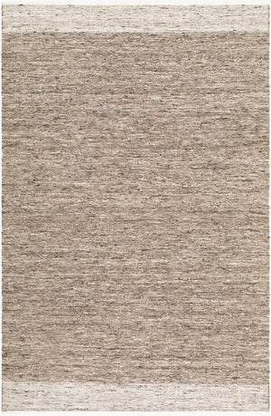 Livabliss Simplon Handwoven Wool Accent Rug Cottage Charm for Entryway Bathroom or Bedside Taupe, Charcoa 2' x 3' SSN2302-23