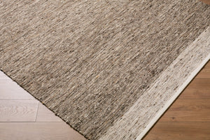 Livabliss Simplon Handwoven Wool Accent Rug Cottage Charm for Entryway Bathroom or Bedside Taupe, Charcoa 2' x 3' SSN2302-23