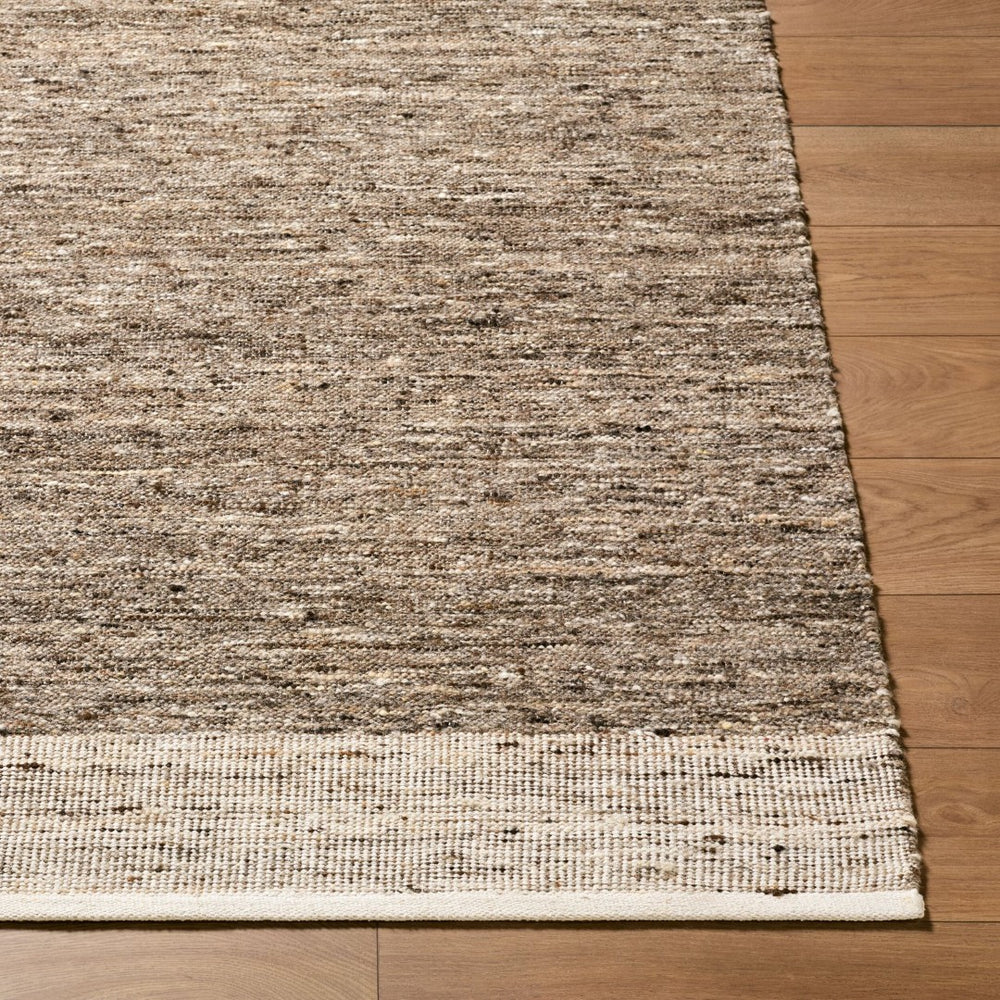 Livabliss Simplon Handwoven Wool Accent Rug Cottage Charm for Entryway Bathroom or Bedside Taupe, Charcoa 2' x 3' SSN2302-23
