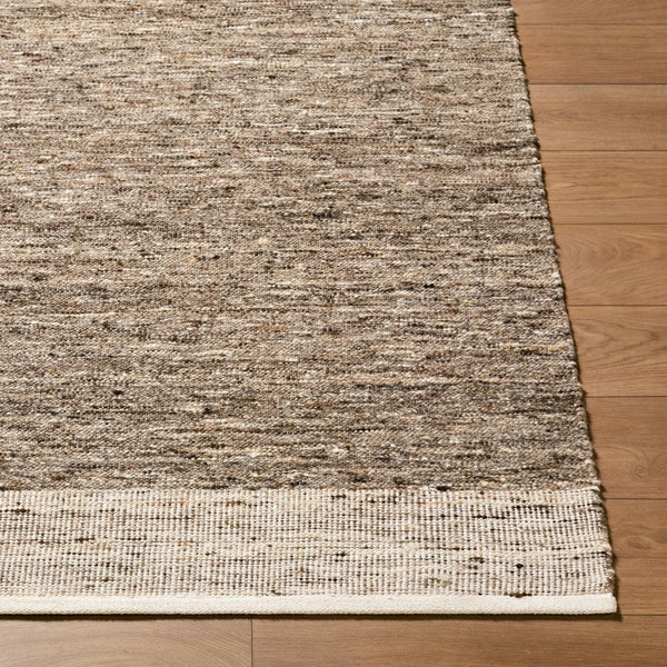 Livabliss Simplon Handwoven Wool Accent Rug Cottage Charm for Entryway Bathroom or Bedside Taupe, Charcoa 2' x 3' SSN2302-23