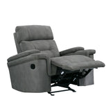 Parker House Parker Living Diesel Manual - Cobra Grey Glider Recliner Cobra Grey 100% Polyester (S) MDIE#812G-CGR