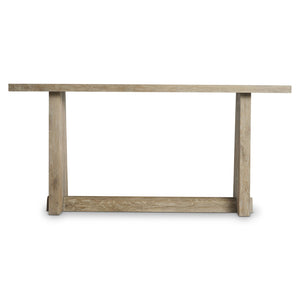 Bernhardt Bernhardt Tribeca Solid White Oak Console Table 72" W Aurum Finish Tapered Legs Rustic-Modern Appeal 333910
