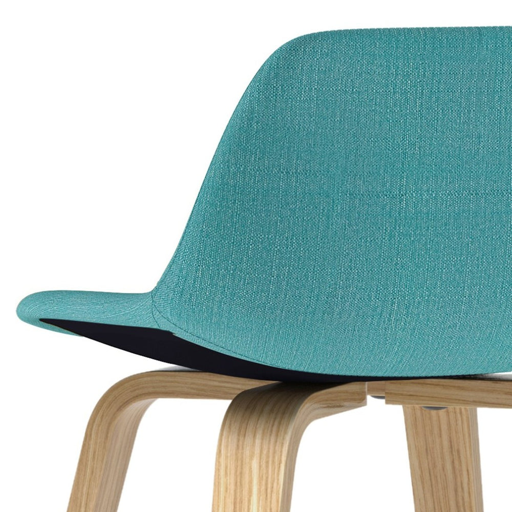 English Elm Randolph Mid-Century Modern Aqua Blue Bentwood Counter/Bar Stools Set Of 2 For Stylish Dining B136P159450-GIGA