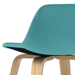 English Elm Randolph Mid-Century Modern Aqua Blue Bentwood Counter/Bar Stools Set Of 2 For Stylish Dining B136P159450-GIGA