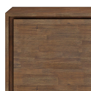English Elm Lowry Medium Storage Cabinet - Handcrafted Rustic Acacia Wood With Adjustable Shelves & Metal Accents B136P158859