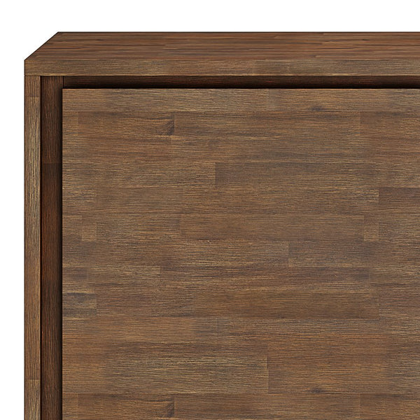 English Elm Lowry Medium Storage Cabinet - Handcrafted Rustic Acacia Wood With Adjustable Shelves & Metal Accents B136P158859
