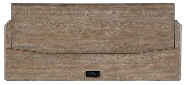 Hooker Furniture Sutter Cathedral Oak Computer Credenza With Pull-Out Work Surface, Integrated Power & Filing Storage 5981-10464-80