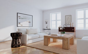 Hooker Furniture Commerce Chunky Mindi Wood Cocktail Table – 42" Square Sculptural Centerpiece With Distressed Texture 7228-80004-85