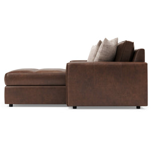 Bernhardt Bernhardt Nest Full Grain Leather Sectional with Deep Plush Seating for Modern Living K2235
