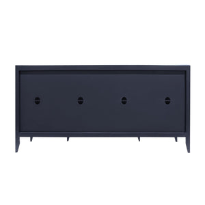 Atlas Annapolis Credenza – Chic Navy Storage Solution with Gold Accents for Stylish Home Organization Needs ST11002-01