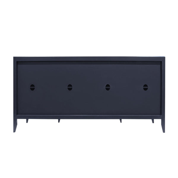 Atlas Annapolis Credenza – Chic Navy Storage Solution with Gold Accents for Stylish Home Organization Needs ST11002-01