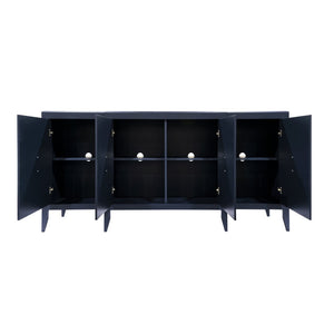 Atlas Annapolis Credenza – Chic Navy Storage Solution with Gold Accents for Stylish Home Organization Needs ST11002-01