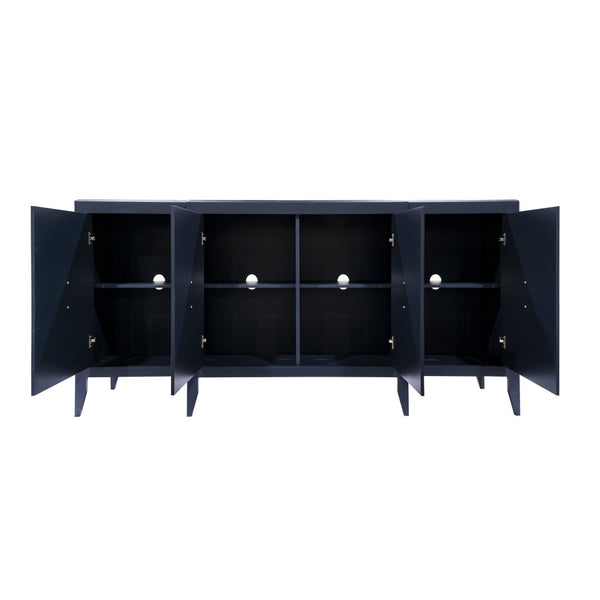Atlas Annapolis Credenza – Chic Navy Storage Solution with Gold Accents for Stylish Home Organization Needs ST11002-01