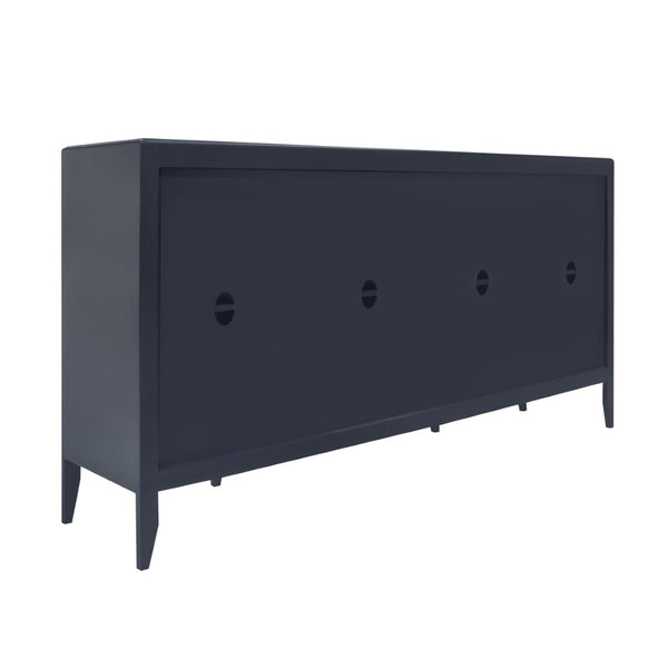 Atlas Annapolis Credenza – Chic Navy Storage Solution with Gold Accents for Stylish Home Organization Needs ST11002-01