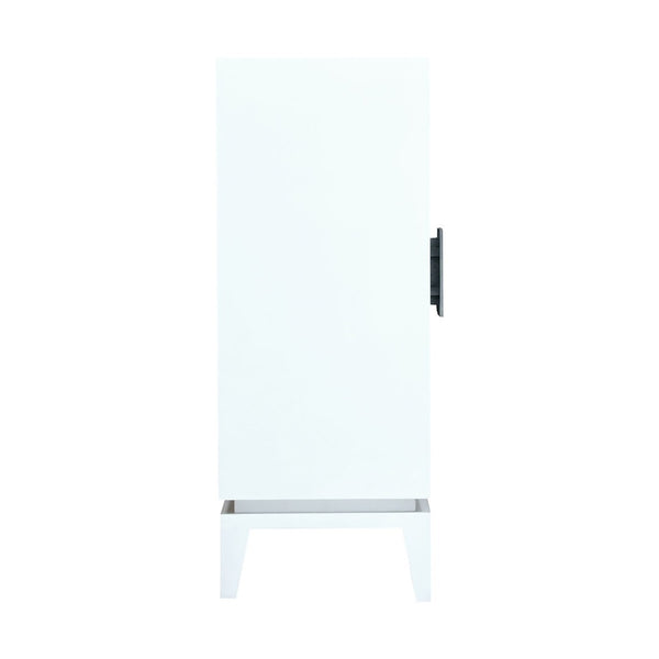 Atlas Asanso Cabinet - Handcrafted Modern Coastal Storage with Light Blue Rattan Doors and Sunburst Handles ST11003-01
