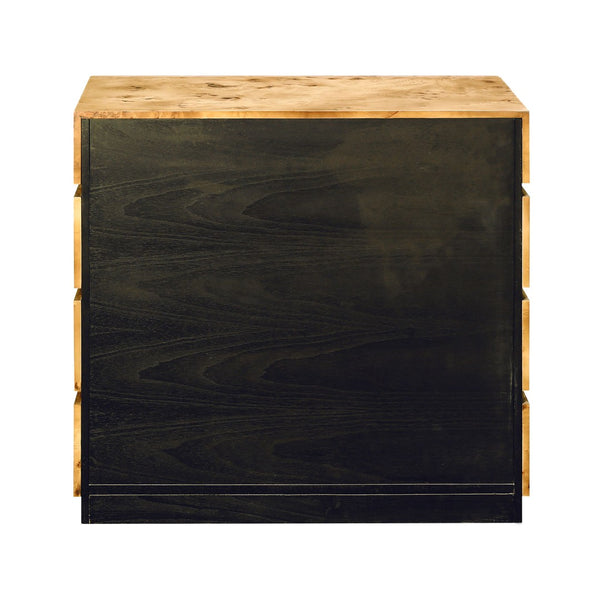 Atlas Bromo Chest - Stylish Natural Mappa Burl Storage with Four Drawers for Any Room's Practical Elegance Large Natural Burl ST11013-01