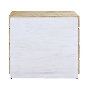 Atlas Bromo Chest - Stylish Natural Mappa Burl Storage with Four Drawers for Any Room's Practical Elegance Large Bleached Burl ST11013-02