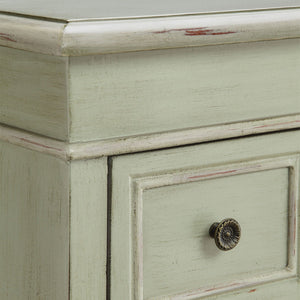 Atlas Chesapeake Hand-Painted Storage Cabinet - Antique Green Charm with 6 Drawers & Timeless Style ST11016-01