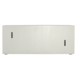 Atlas Clearwater Credenza - Stylish White Storage Solution with Woven Rattan Panels for Modern Spaces ST11017-01