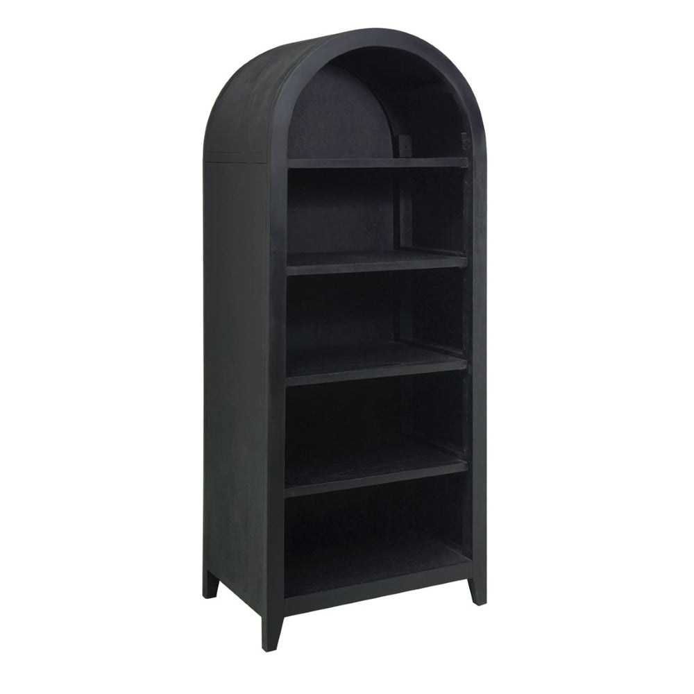 Atlas Conrad Bookcase - Elegant Kettle Black Finish with Adjustable Shelving for Stylish Home Storage Solutions ST11018-01