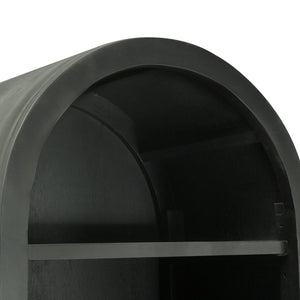 Atlas Conrad Bookcase - Elegant Kettle Black Finish with Adjustable Shelving for Stylish Home Storage Solutions ST11018-01