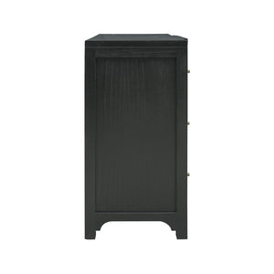 Atlas Conrad Chest - Elegant Kettle Black Storage Solution with Three Drawers and Timeless Design Features ST11019-01
