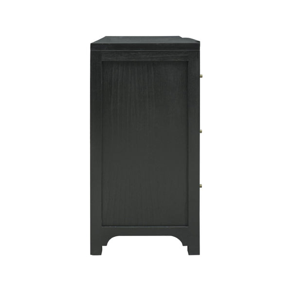 Atlas Conrad Chest - Elegant Kettle Black Storage Solution with Three Drawers and Timeless Design Features ST11019-01