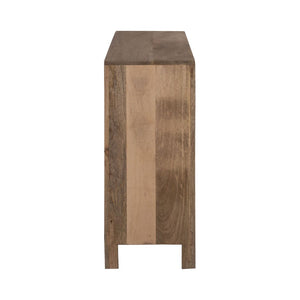 Atlas Deltaville Cabinet - Solid Mango Wood Storage Solution with Slatted Doors for Home Décor Versatility ST11026-01