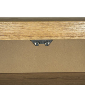 Atlas Dennis Credenza - Stylish Wheat Toast Wood Storage with Geometric Doors for Modern Living Spaces ST11027-01