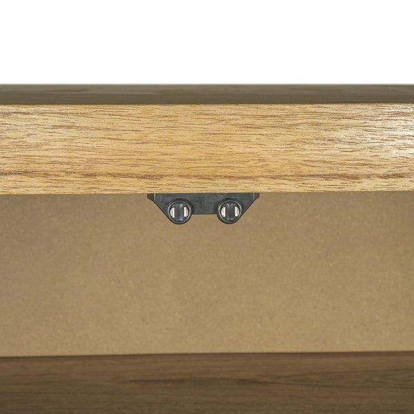 Atlas Dennis Credenza - Stylish Wheat Toast Wood Storage with Geometric Doors for Modern Living Spaces ST11027-01
