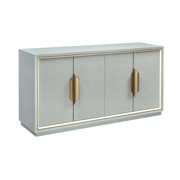 Atlas Gabe Credenza - Luxurious Pale Blue Storage Solution with Brass Hardware for Modern Interiors ST11035-01
