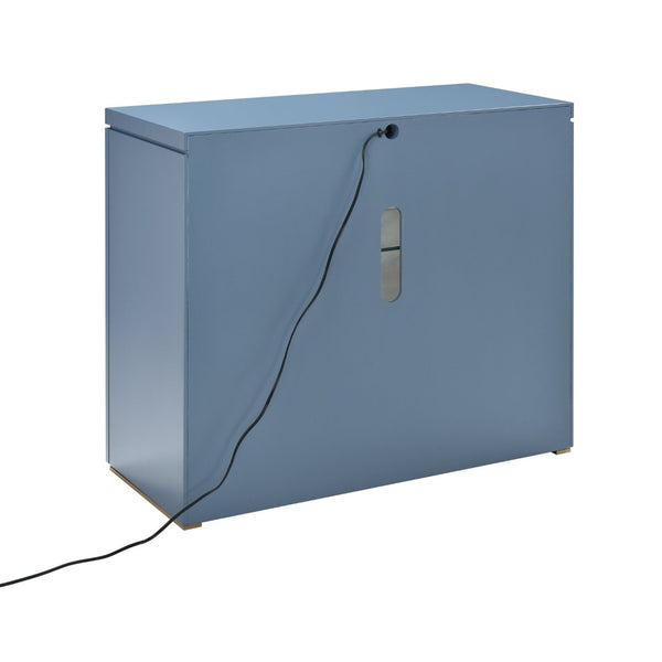 Atlas Goldston Cabinet - Blue Mirage: Illuminated Display with Glass Shelves for Elegant Storage Solutions ST11038-01