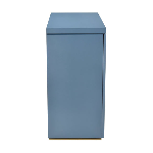 Atlas Goldston Cabinet - Blue Mirage: Illuminated Display with Glass Shelves for Elegant Storage Solutions ST11038-01