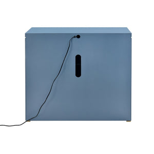 Atlas Goldston Cabinet - Blue Mirage: Illuminated Display with Glass Shelves for Elegant Storage Solutions ST11038-01
