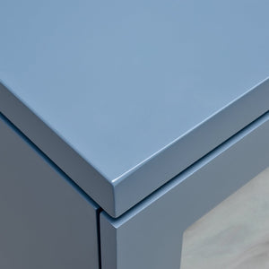Atlas Goldston Cabinet - Blue Mirage: Illuminated Display with Glass Shelves for Elegant Storage Solutions ST11038-01