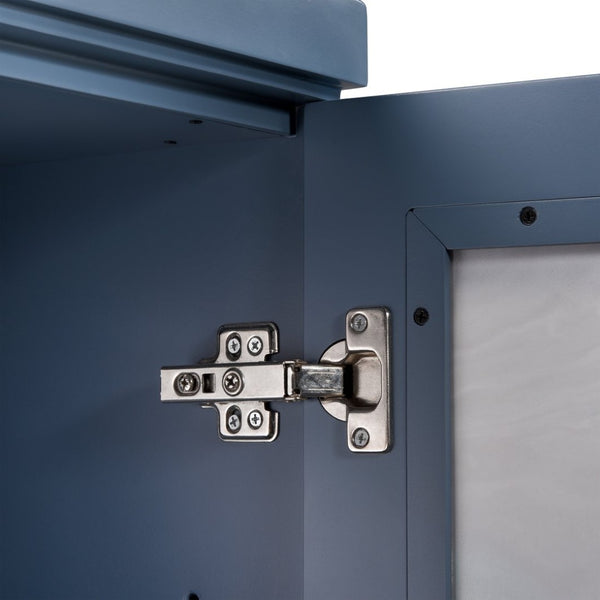 Atlas Goldston Cabinet - Blue Mirage: Illuminated Display with Glass Shelves for Elegant Storage Solutions ST11038-01