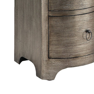 Atlas Greybeau Chest – Elegant Modern Storage with Curved Front & Textured Pewter Finish for Any Room ST11039-01