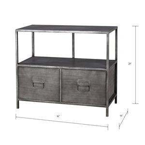 Atlas Gunthery Media Console - Industrial-Style Metal Storage for Modern Living Spaces, Durable & Stylish ST11040-01
