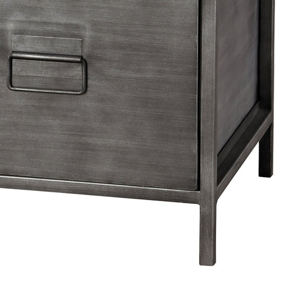 Atlas Gunthery Media Console - Industrial-Style Metal Storage for Modern Living Spaces, Durable & Stylish ST11040-01