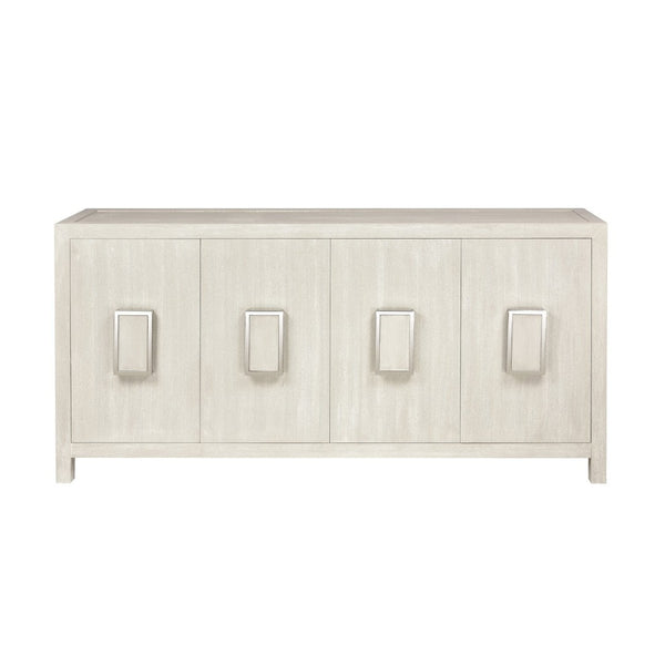Atlas Hawick Credenza - Weathered White Cabinet for Stylish Storage in Living Rooms, Dining Areas & Offices ST11047-01