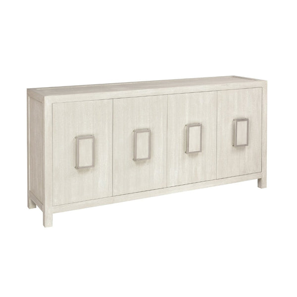 Atlas Hawick Credenza - Weathered White Cabinet for Stylish Storage in Living Rooms, Dining Areas & Offices ST11047-01