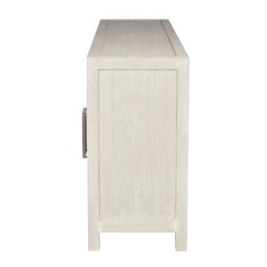 Atlas Hawick Credenza - Weathered White Cabinet for Stylish Storage in Living Rooms, Dining Areas & Offices ST11047-01