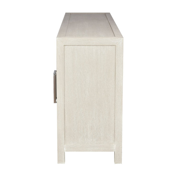 Atlas Hawick Credenza - Weathered White Cabinet for Stylish Storage in Living Rooms, Dining Areas & Offices ST11047-01
