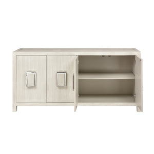 Atlas Hawick Credenza - Weathered White Cabinet for Stylish Storage in Living Rooms, Dining Areas & Offices ST11047-01